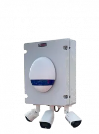 système d'alarme et caméras de vidéoprotection conçue pour la sécurisation en 360 degrés de votre chantier